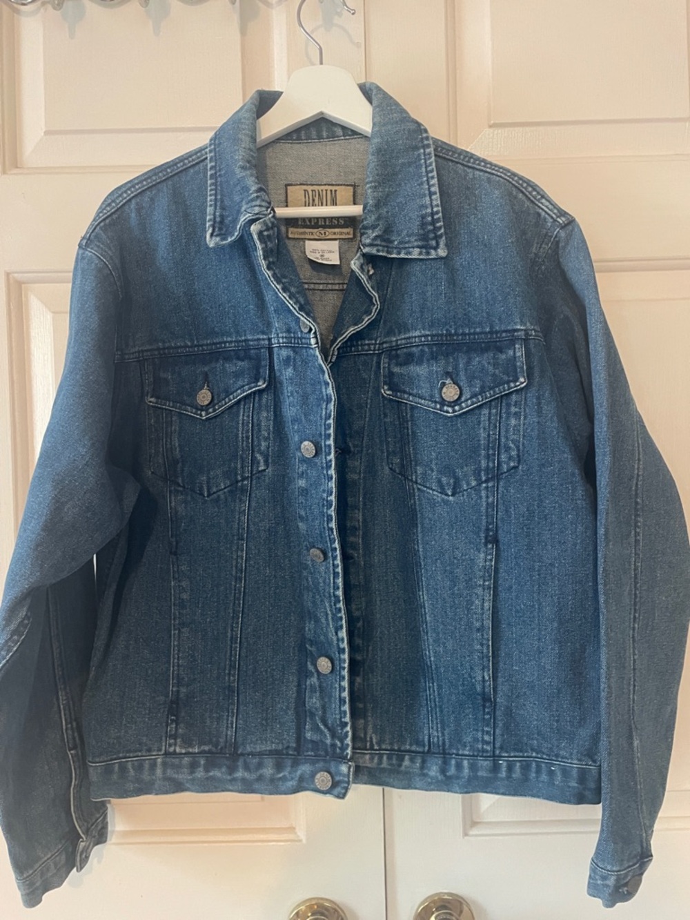 DENIM EXPRESS Jean Jacket M - Classic 90s Retro Grunge Style